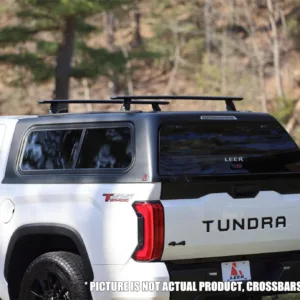 “HERE-N-READY” LEER 100XR-RXF TRUCK CAP 2022+ TOYOTA TUNDRA CAB 5’6″ XB - EXTRA SHORT BED – RXF BLACK MATTE - 56TT22