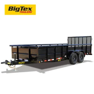 BIG TEX 10TV - 7 ft Wide - Tandem Axle High Side Utility Trailer - 9990 GVWR