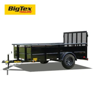 BIG TEX 35SV - 6 ft Wide - Single Axle High Side Utility Trailer - 2995 GVWR