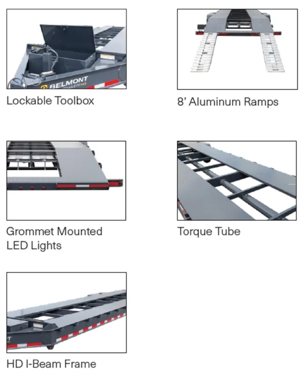 BELMONT Car Transporter Car Hauler Trailers - 14000 & 21000 GVWR - Image 2