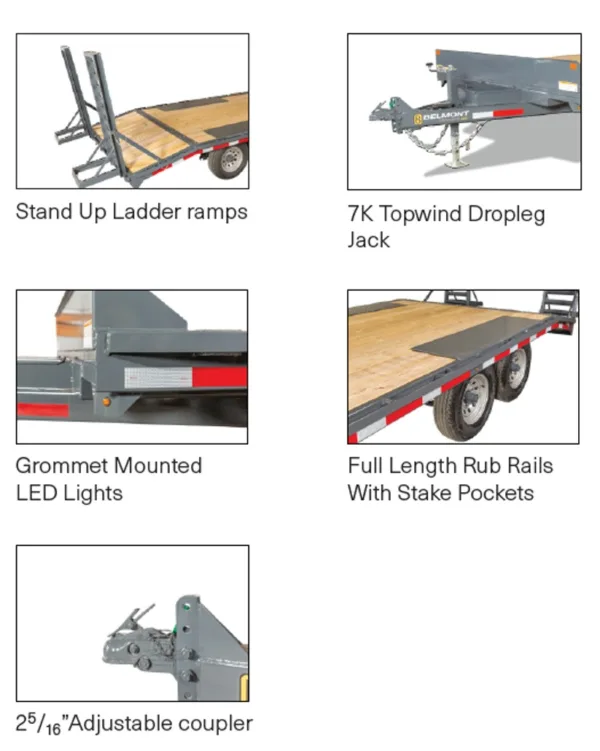 BELMONT Deckover Trailers - 7000 & 9990 GVWR - Image 4