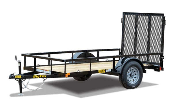 BIG TEX - 30ES - 5 ft Wide - Economy Single Axle  Utility Trailer - 2995 GVWR - Image 8