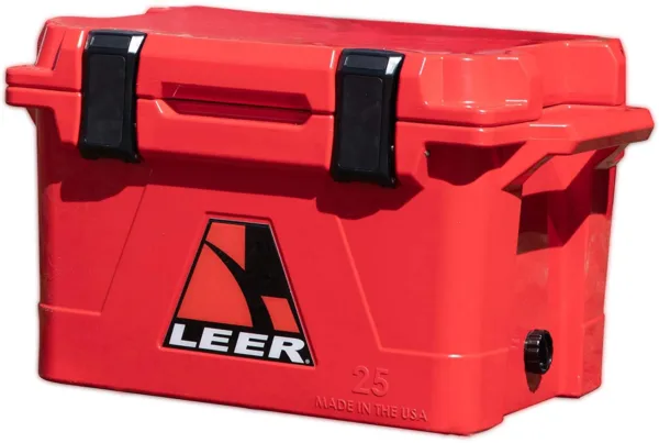 LEER Gear | 25 Quart Roto-Molded Cooler | Made in The USA | 1LG0301000