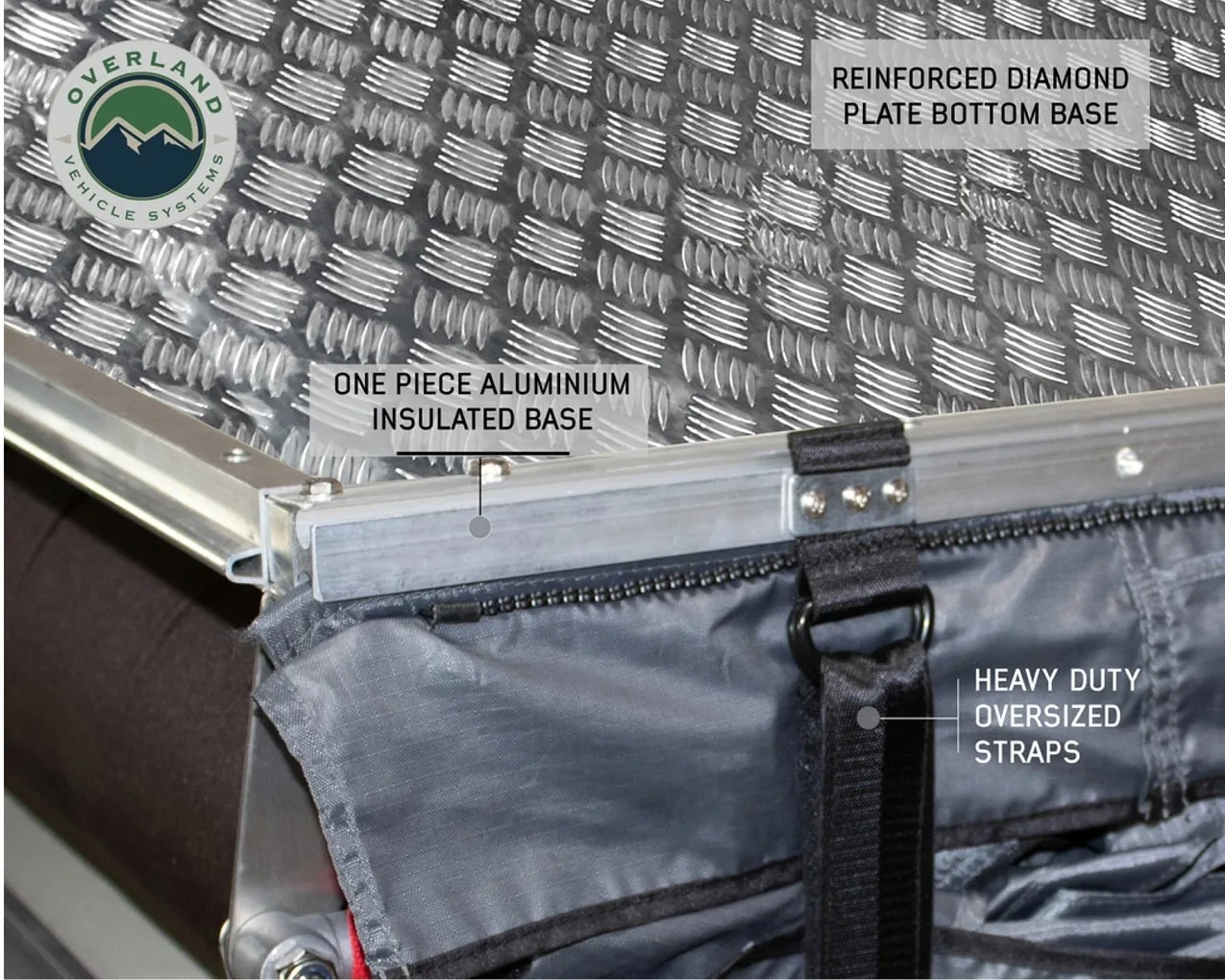 Overland Vehicle Systems Nomadic 3 Extended Roof Top Tent - with Bonus Pack 18039936 - Image 4