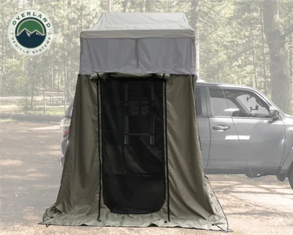 Overland Vehicle Systems 18029836 Nomadic 2 Annex Green Base With Black Floor & Travel Cover - Image 2