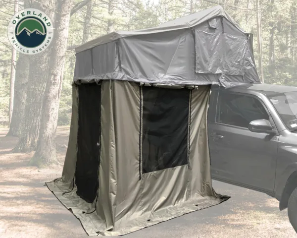 Overland Vehicle Systems 18029836 Nomadic 2 Annex Green Base With Black Floor & Travel Cover