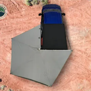 Overland Vehicle Systems 19519907 Nomadic Awning 270 Driver Side Dark Gray Cover With Black Cover Universal