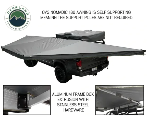 Overland Vehicle Systems 19619907 Nomadic Awning 180 With Zip In Wall - Image 4
