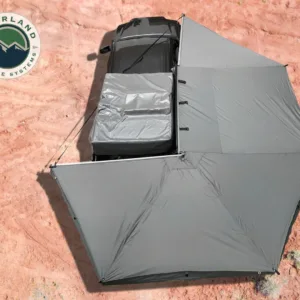 Overland Vehicle Systems 19519907 Nomadic Awning 270 Passenger Side - Dark Gray Cover With Black Cover Universal