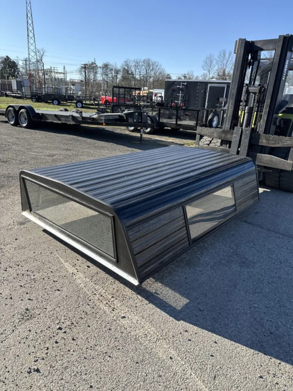 USED ALUMINUM TRUCK CAP 2015 FORD F-150 REGULAR CAB LONG BED BLACK - 147263 - Image 2