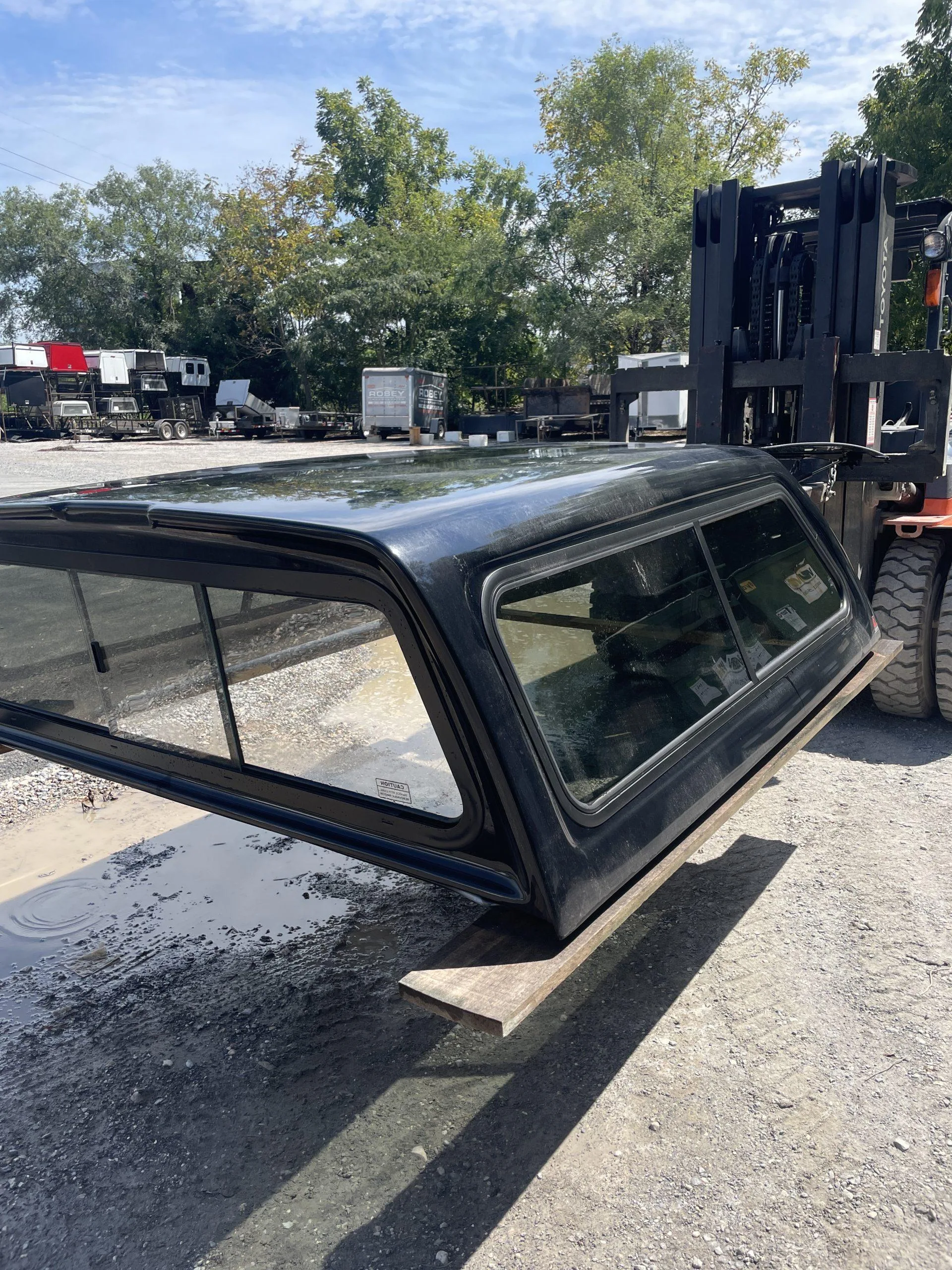 NEW LEER 100XR CAB HIGH TRUCK CAP 2008 FORD SUPER DUTY CREW CAB SHORT BED BLACK - 16956852