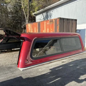 SOLD - USED LEER 100XR TRUCK CAP 2015 TOYOTA TACOMA REG CAB SHORT BED RED - 2494378 - SOLD