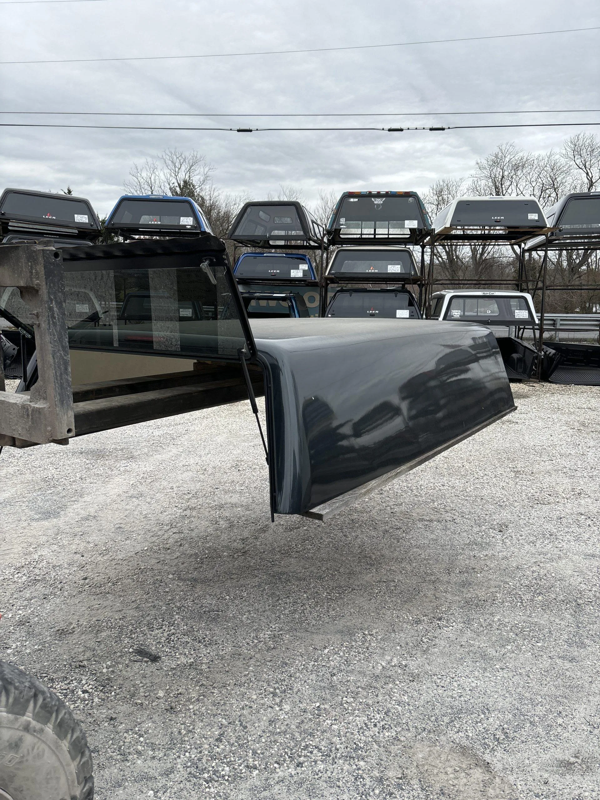USED JERACO CAB HIGH TRUCK CAP 2007 CHEVROLET 1500 ALL CABS LONG BED GREY - 2554023