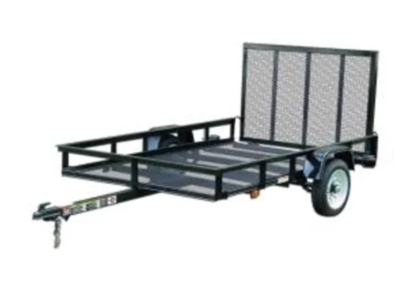 CARRY ON 5G - 5 ft Wide - 2000 LB. GVWR Mesh Floor with Ramp Gate