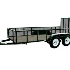 CARRY ON 6GWHSTA - 6 ft Wide - 7000 LB. GVWR High Mesh Side Wood Floor with Ramp Gate