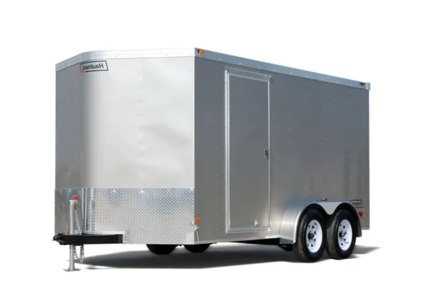 HAULMARK Transport V-Nose - 7 ft Wide Tandem Axle - 7000 LB. Deluxe Cargo Trailer
