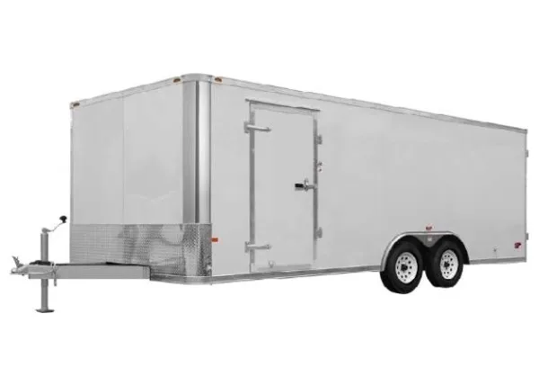 RC TRAILER ARTB  85WTA - 8.5 ft Wide - 7000 & 10000 LB. DeluxePLUS Aluminum Flat Top Tandem Axle Car Hauler