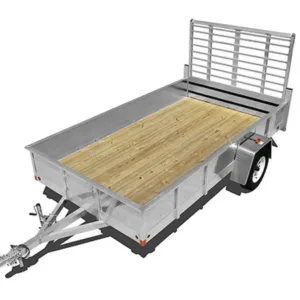 RC TRAILER ART OUL 6W - 6 ft Wide - 2990 LB. GVWR Solid Side Aluminum Wood Floor