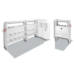 WEATHER GUARD MODEL 600-8212L CABLE/PLUMBER VAN PACKAGE, MID-ROOF, FORD TRANSIT, 148IN WHEELBASE