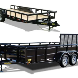 7 ft (83"+) Wide Tandem Axle Utility Trailers