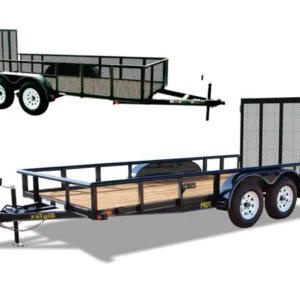 6 ft (72"-82") Wide Tandem Axle Utility Trailers