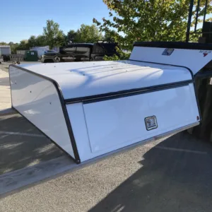 NEW LEER DCC HD ALUMINUM TRUCK CAP 2016 TOYOTA TACOMA CREW CAB EXTRA SHORT BED - WHITE - 29407108