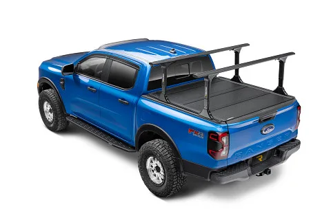 RealTruck BAKFlip MX4 TS Hard Folding Tonneau Cover w/ T-Slot Rails