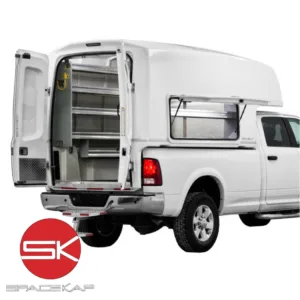 SpaceKap DIABLO SLIDE-IN Commercial Fiberglass Service Body Truck Cap
