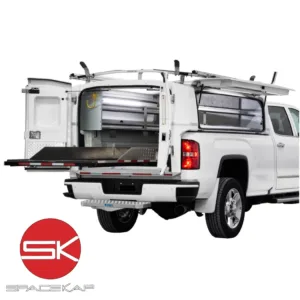 SpaceKap COMPAK SLIDE-IN Commercial Fiberglass Service Body Truck Cap
