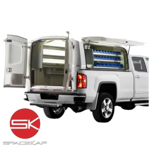 SpaceKap WILD SLIDE-IN Commercial Fiberglass Service Body Truck Cap