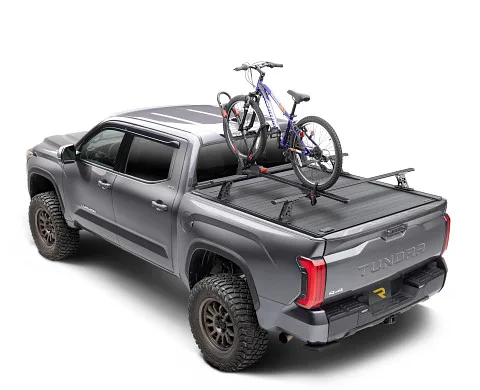 RealTruck RetraxPRO XR Manual Retractable Tonneau Cover w/ T-Slot Rails availabe at Truck'n America