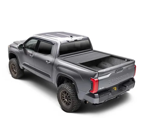 RealTruck RetraxPRO XR Manual Retractable Tonneau Cover w/ T-Slot Rails availabe at Truck'n America