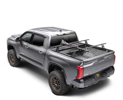 RealTruck RetraxPRO XR Manual Retractable Tonneau Cover w/ T-Slot Rails availabe at Truck'n America