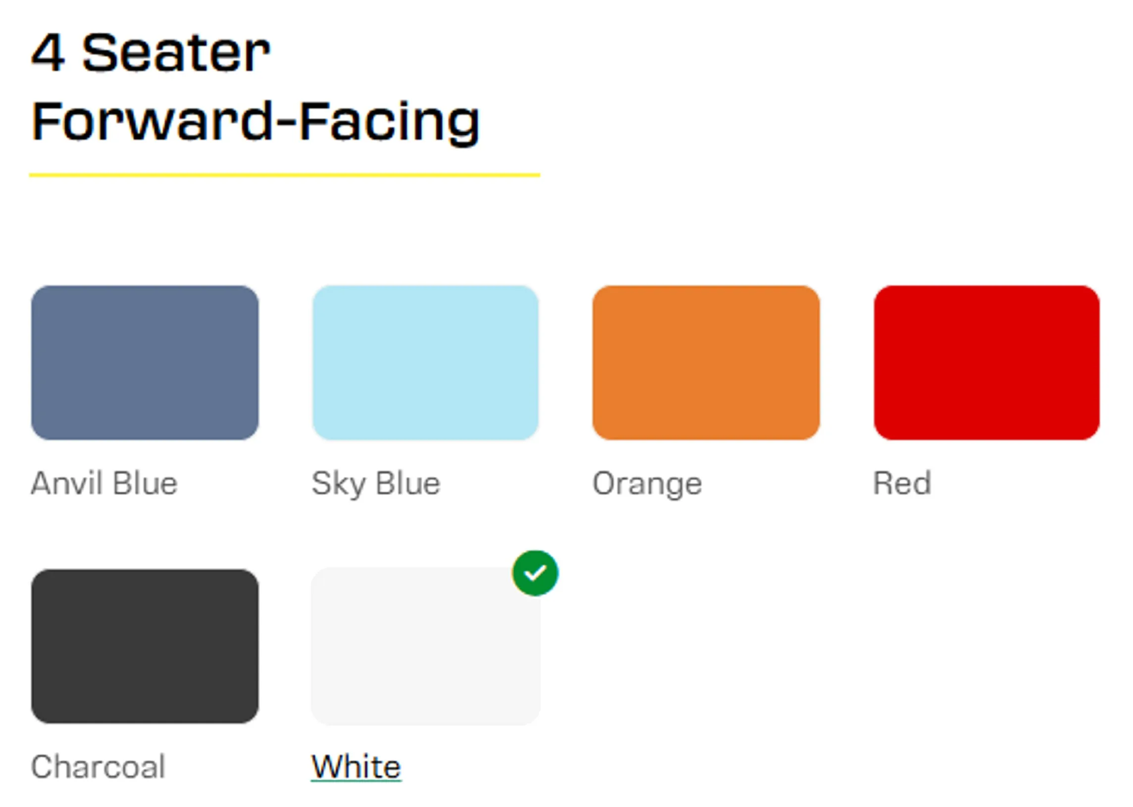 ACTIVEV 4FF SEATER OPTIONS COLOR