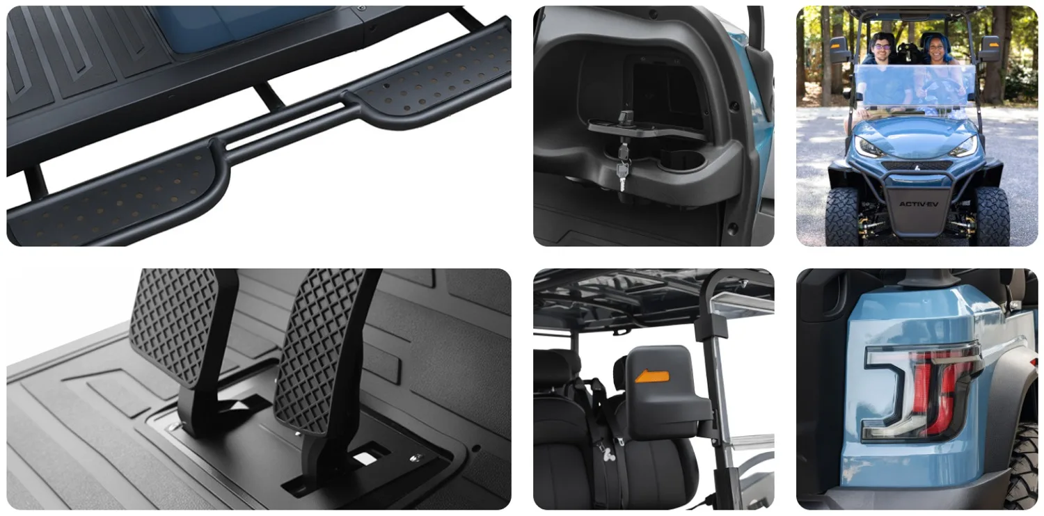 ActivEV "The PULSE" 4 Seater Lifted Forward Facing Street-Legal Golf Car - Image 10