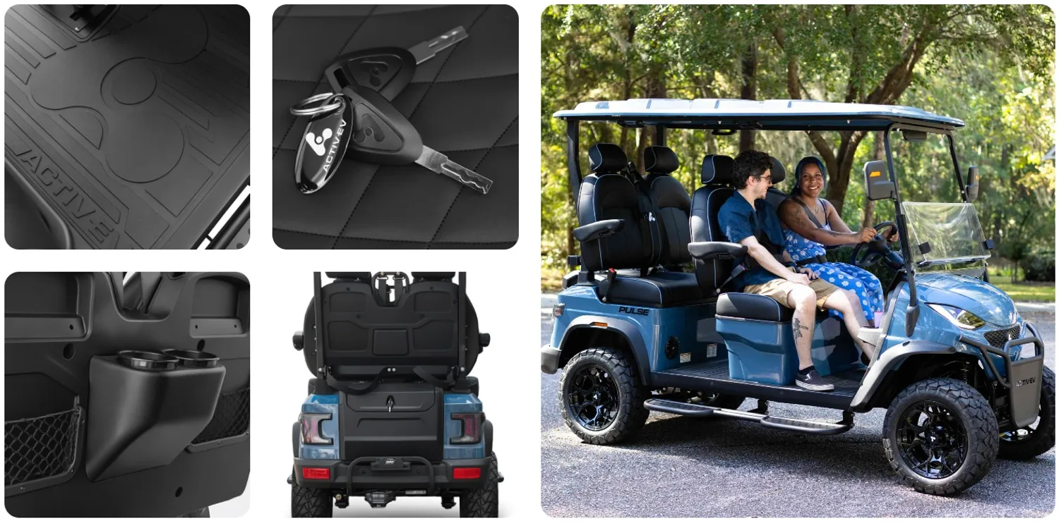 ActivEV "The PULSE" 4 Seater Lifted Forward Facing Street-Legal Golf Car - Image 8