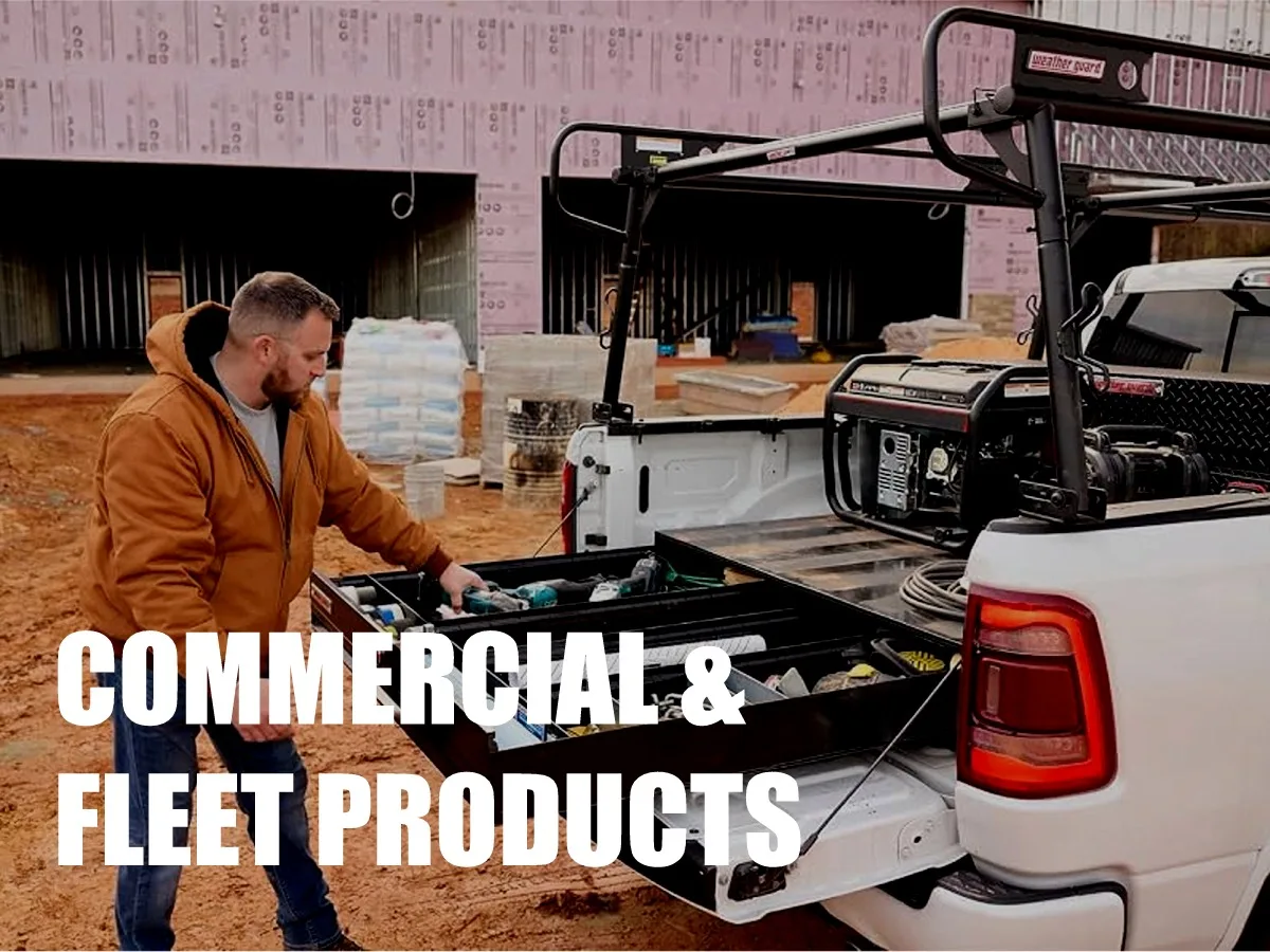 FLEET AND COMMERCIAL PRODUCTS SUCH AS, TOOL BOXES, LADDER RACKS AND CARGO MANAMENT PRODUCTS FOR SALE AT TRUCK'N AMERICA LOCATIONS IN MD AND VA