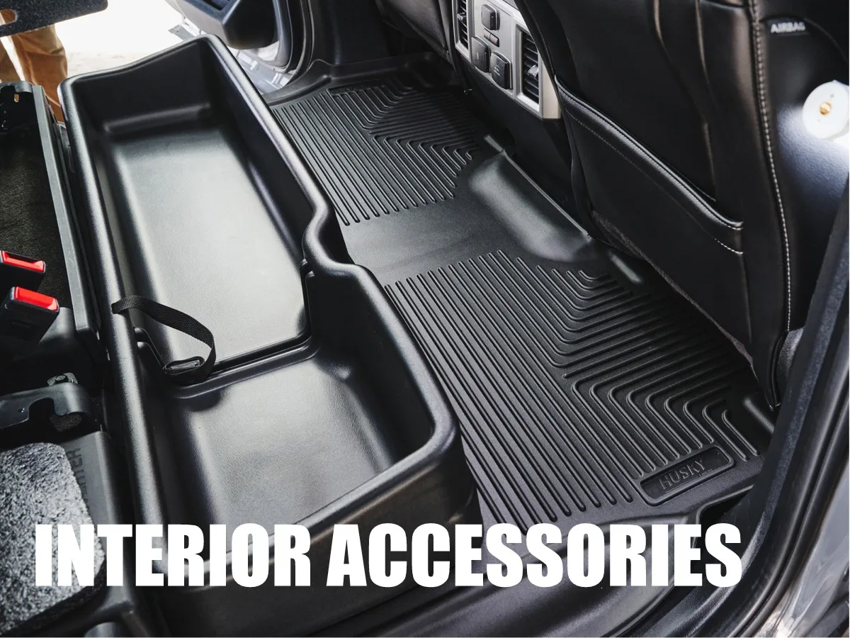 INTERIOR ACCESSORIES LIKE FLOOR MATS, FLOOR LINERS AND SEAT COVERS AVAILABLE AT TRUCK'N AMERICA IN MD AND VA 