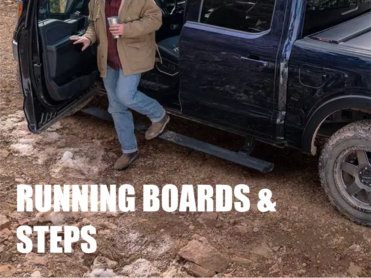 RUNNING BOARDS AND STEPS FOR YOUR PICK UP TRUCK ARE AVAILABLE FOR SALE AT TRUCK'N AMERICA LOCATIONS IN MD AND VA