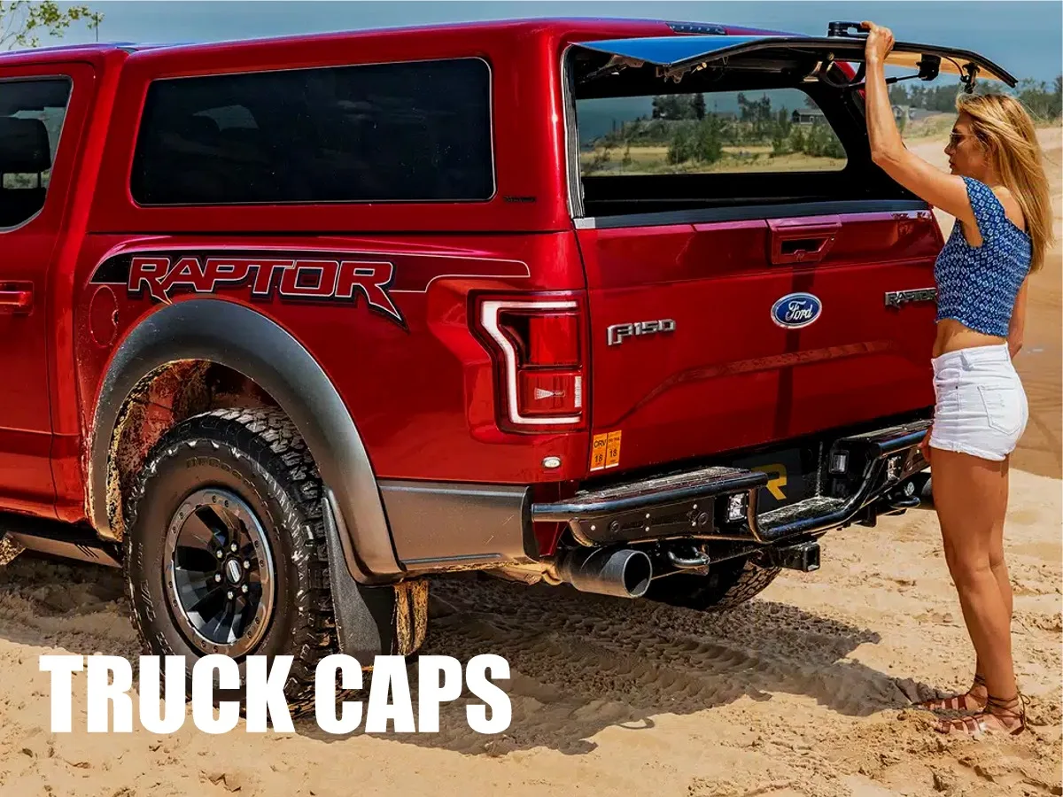 TRUCK CAP HERO PIC RED CAB HIGH FIBERGLASS TRUCK CAP